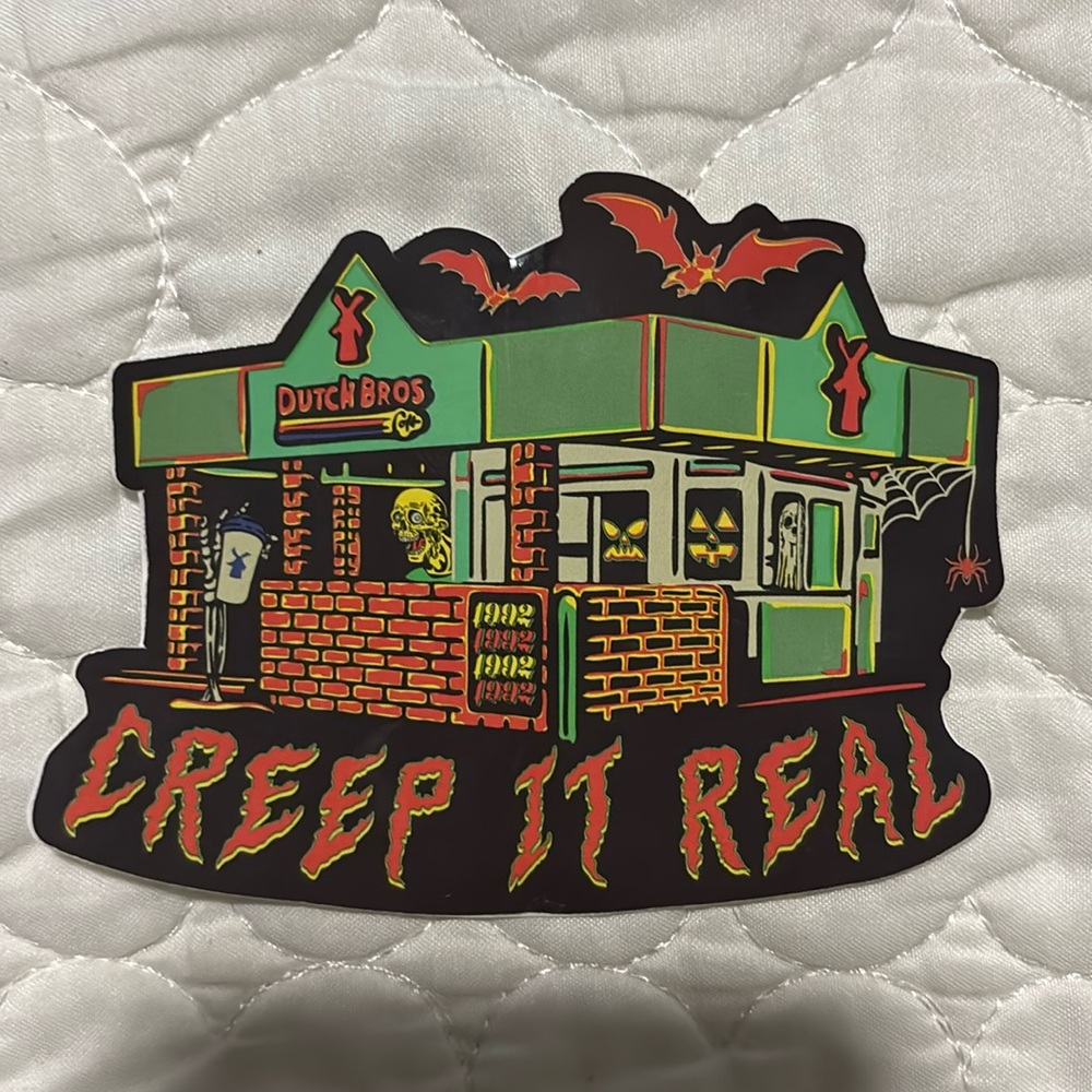 Dutch Bros October 2024 Creep It Real Sticker